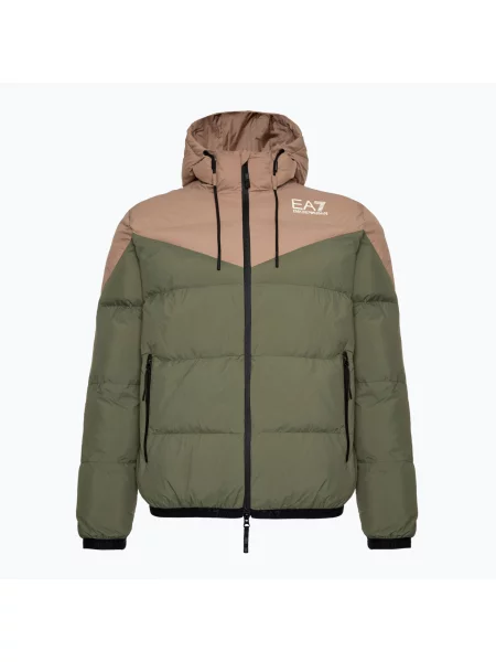Férfi kabát Emporio Armani Train Athletic Colour Block Padded beetlee Train Athletic Colour Block Padded Bomberka zöld