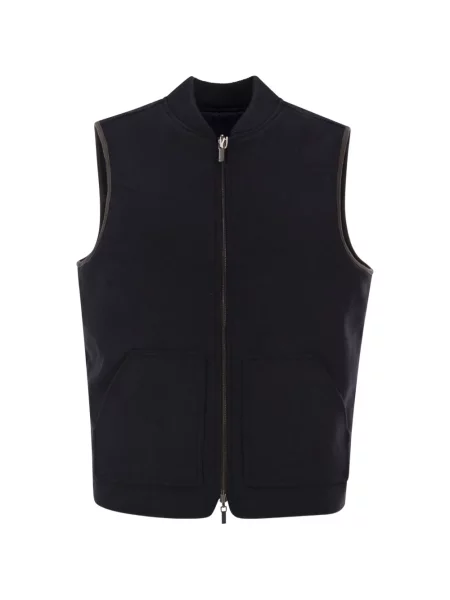 Reversibil vestă Mc2 Saint Barth de lână albastru