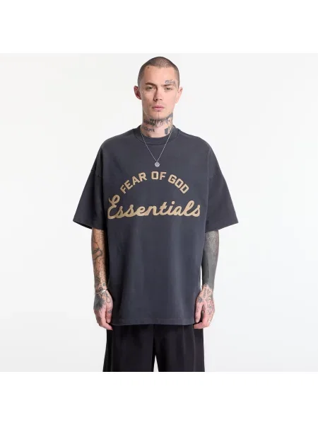 Tricou Fear of God Essentials Training Short Sleeve Tee Faded Iron Grey S gri