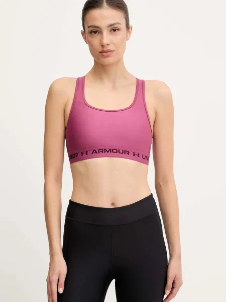 Under Armour sportovní podprsenka UA Crossback růžová