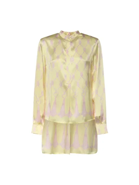 Koszula Genny z frędzli żółta