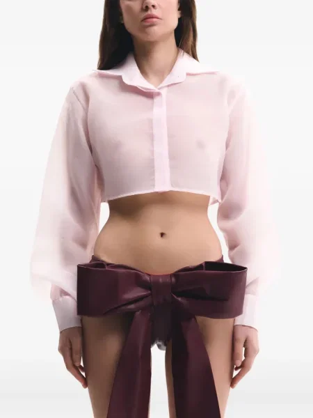 Cămașă Lika din organza roz