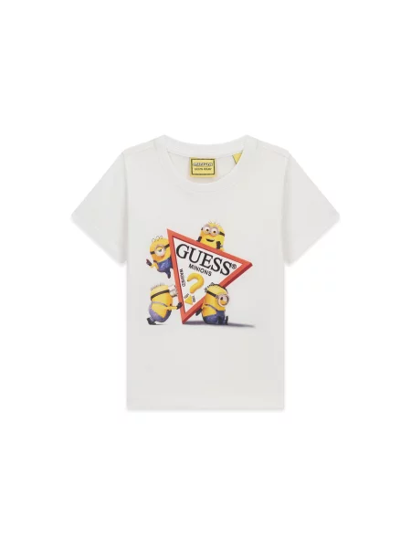 Guess Jeans Majica Regular Fit bela