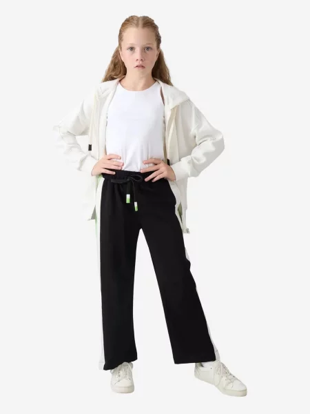 Tommy Life Hlače TOMMY Sweatpants Weites Bein Farbblock miks