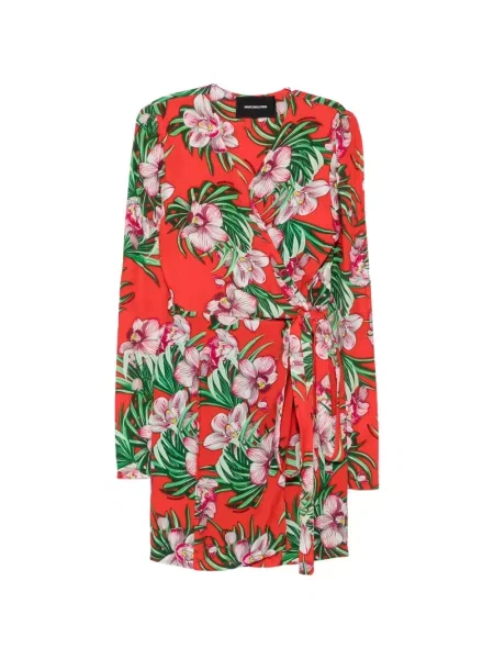 Rochie mini Marco Bologna cu model floral cu imagine plic roșu