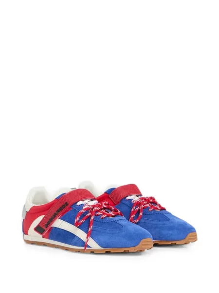 Sneakerși Dsquared2 cu bretele albastru