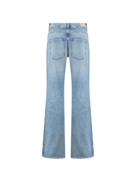 Blugi cu picior larg Icon Denim albastru