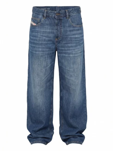 DIESEL Jeans D-MACRO LIGHT & SUPERSOFT denim albastru