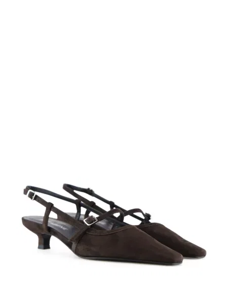 Pantofi cu toc Notabene slingback maro