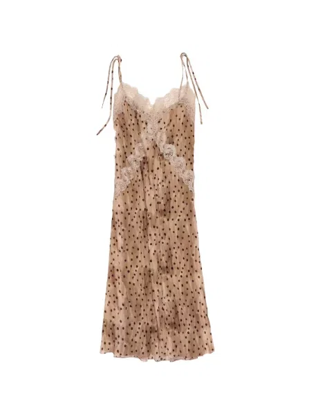 Rochie midi Bimba Y Lola cu buline de costum