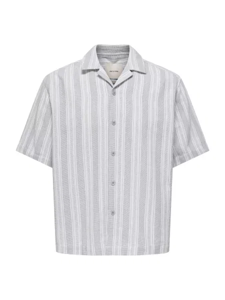 Only & Sons Cămașă ONSWalker gri alb