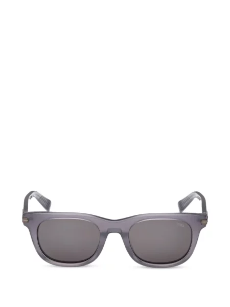 Ochelari de soare Zegna cu imprimeu geometric gri