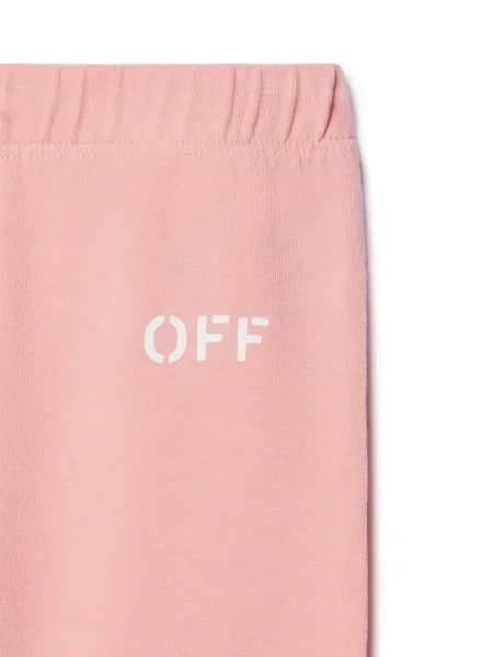 Legginsy dziecięce Off-white białe