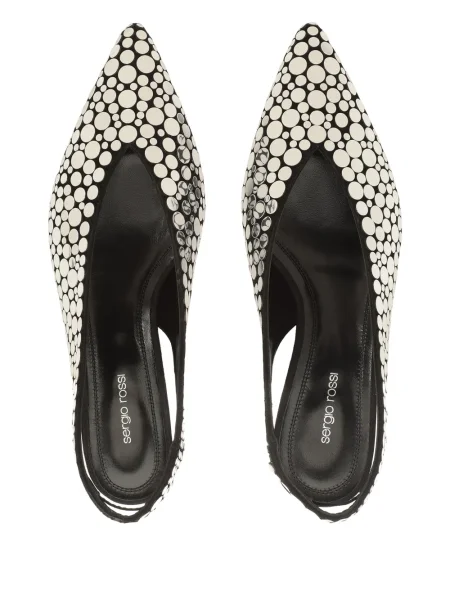 Sandale Sergio Rossi slingback argintiu