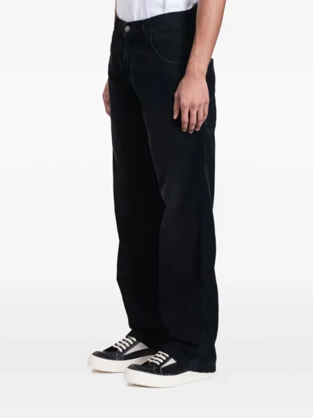 Pantaloni Palm Angels de catifea cord negru