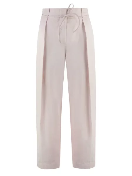 Pantaloni Yves Salomon roz