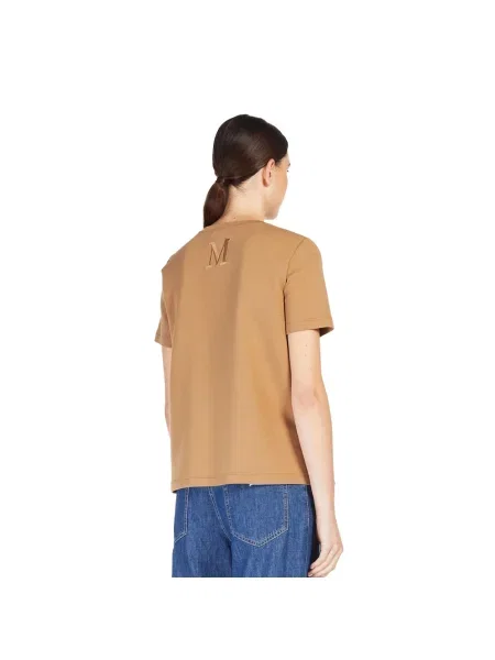 Haftowana koszulka Max Mara brązowa