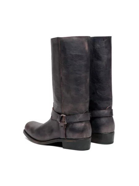 Botki Golden Goose skórzane czarne