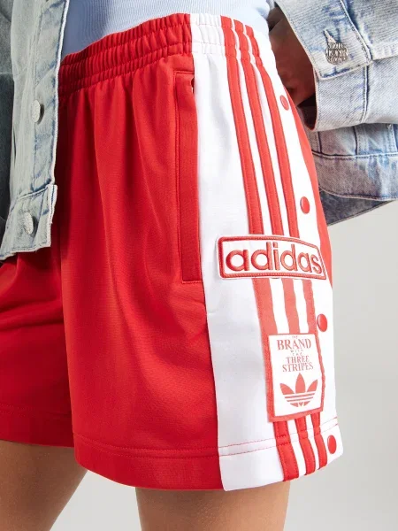 ADIDAS ORIGINALS Hlače ADIBREAK / bela rdeča