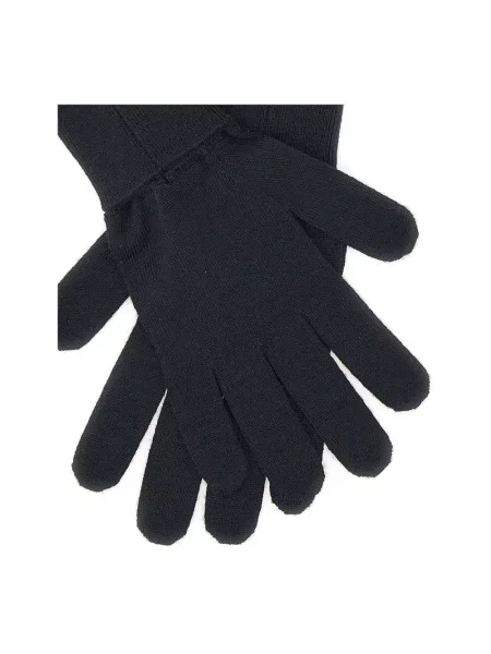 Rękawiczki Mm6 Maison Margiela wełniane czarne
