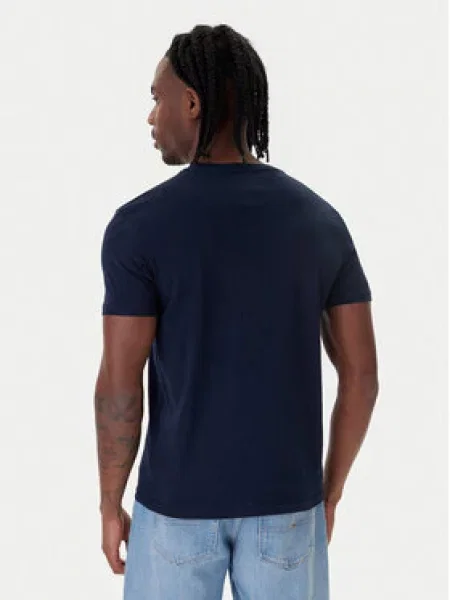 Tommy Jeans Majica marine / črna bela