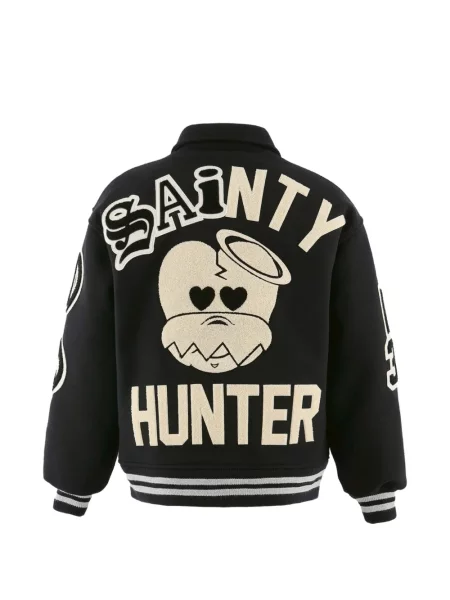Bomber bunda Saint Mxxxxxx s aplikacemi černá