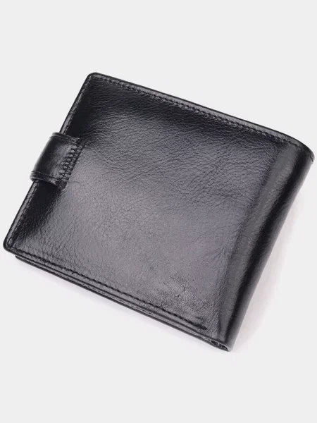 Кожаный кошелек St Leather Accessories черный