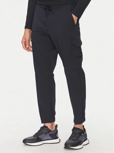 BOSS Штани з тканини T_Urbanex-CargoLight Tapered Fit cиній