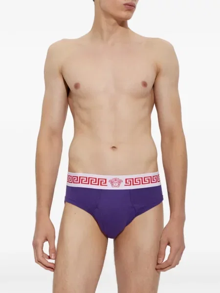 Chiloți Versace din jerseu violet