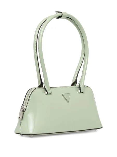 Geantă shopper Guess cu autograf verde
