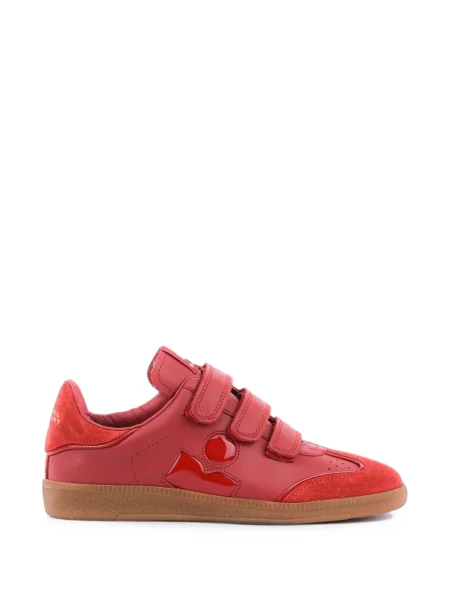 Sneakerși Isabel Marant cu bretele roșu