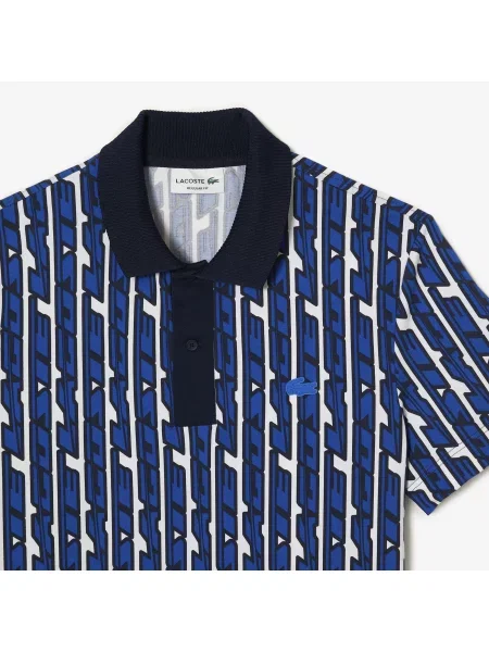 Поло Lacoste голубое