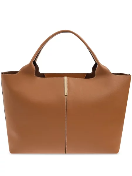 Geanta de piele Tod's din piele maro