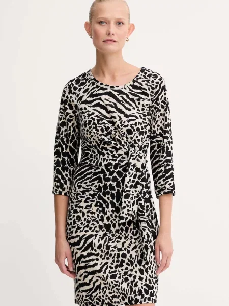 Morgan sukienka mini rozkloszowana REOL czarny