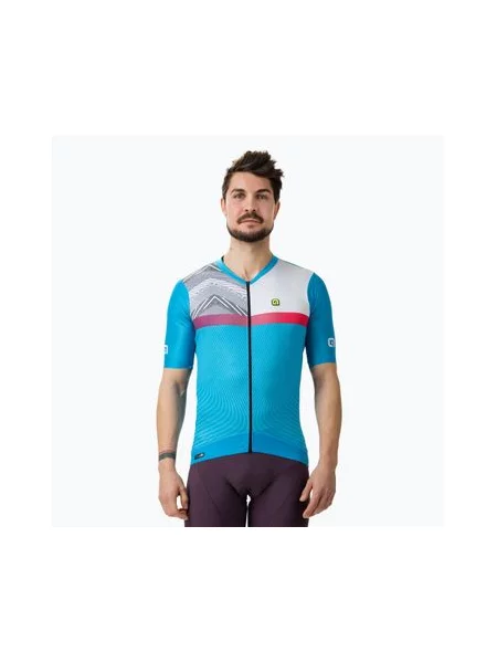 Велофутболка Alé Zig Zag sky blue синя