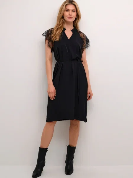 Cream Rochie negru