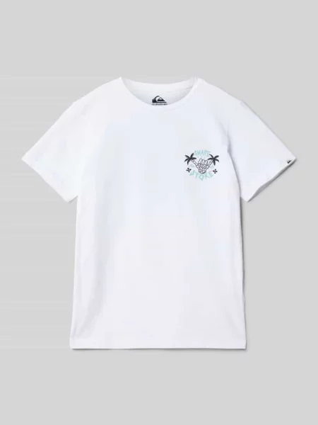 T-shirt z okrągłym dekoltem Quiksilver biała