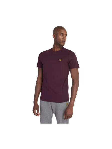 Koszulka z krótkim rękawem Lyle & Scott Plain burdeos XS czerwona