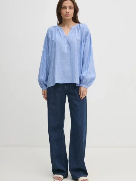 Льняна блузка Mos Mosh візерунок