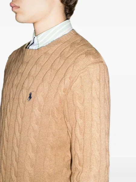 Șosete Polo Ralph Lauren cu broderie în carouri plisate albastru