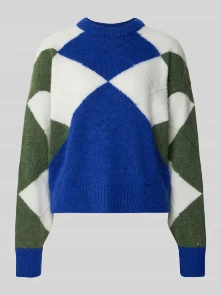 Tommy Hilfiger Sweter Z Dodatkiem Alpaki blau niebieski