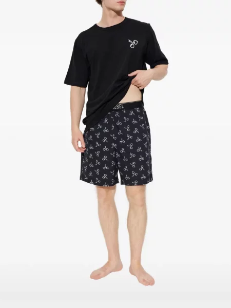 Pijamale Diesel cu imagine negru