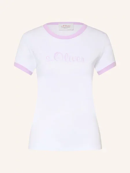 S.Oliver T-Shirt lila biała