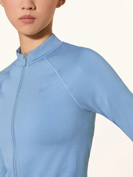 Nike Bunda Na Trénink Pro Seamless tmavě modrá