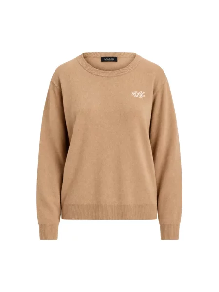 Sweter Ralph Lauren z kaszmiru beżowy