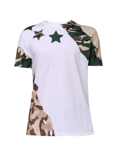 Tricou Dolce & Gabbana cu imagine cu model camuflaj alb