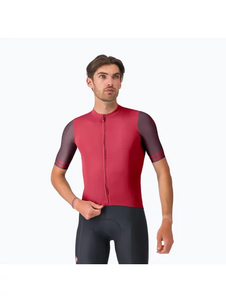 Футболка велосипедна Castelli Prologo Lite 2 rich red/bordeaux червона