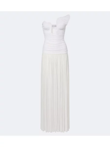 Rochie Christopher Esber cu volane alb