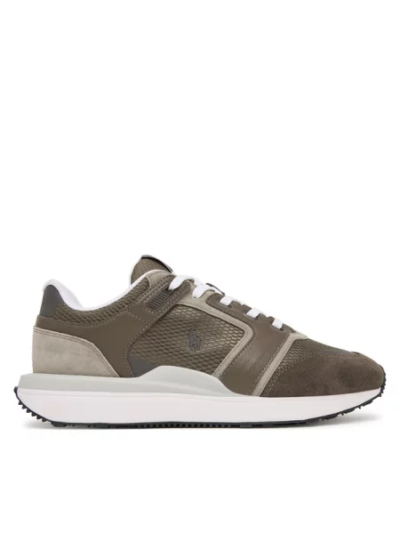 Polo Ralph Lauren Sneakersy TRN 89 PP Szary brązowe