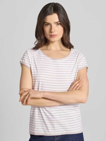 T-shirt z krótkimi rękawami Christian Berg Woman brązowa